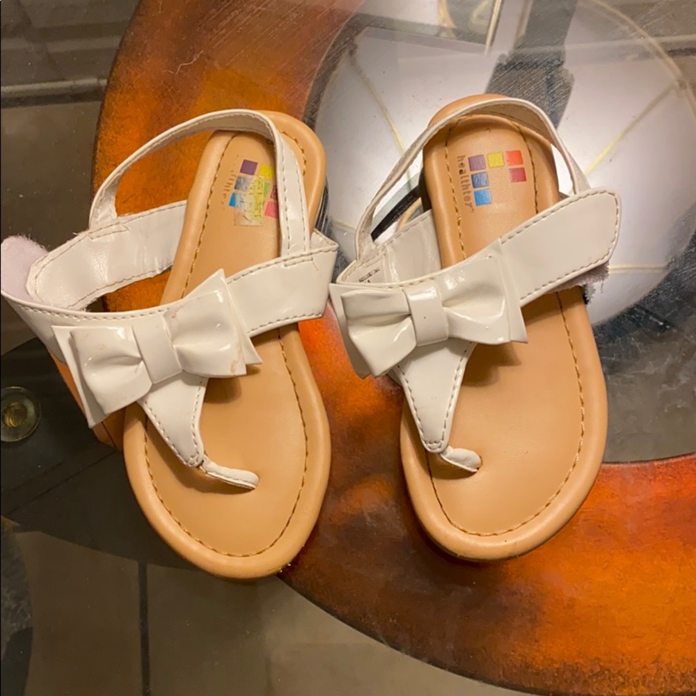 Toddler white sandals